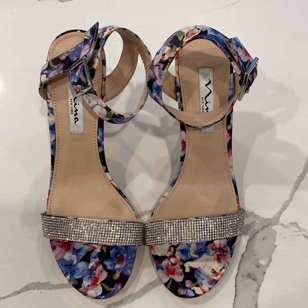Nina Floral heels